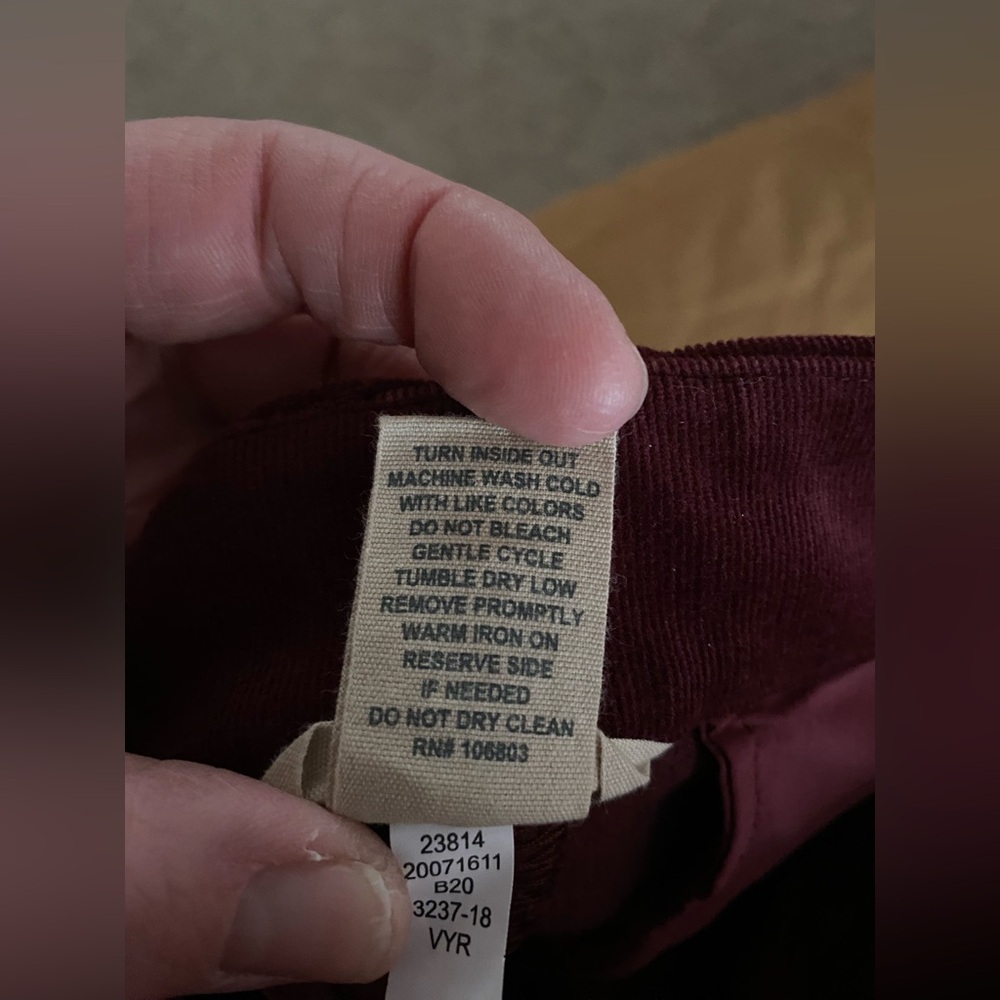 Duluth Trading Co Womens Corduroy High Rise Skinny Ankle Pants SZ 10 Regular - Picture 7 of 8
